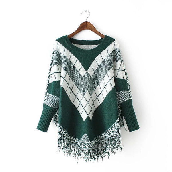 Theresa - Batwing sleeve Poncho in 4 colors