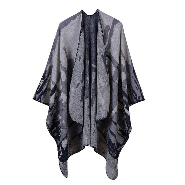 Ferdy - Poncho with contemporary print in 5 colours