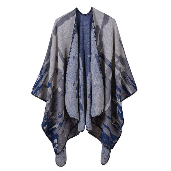 Ferdy - Poncho with contemporary print in 5 colours