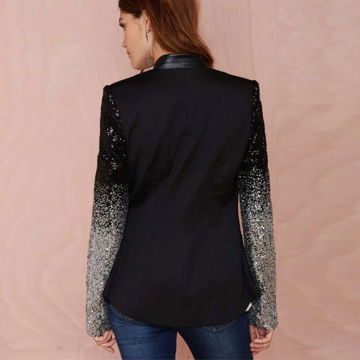 Shannon - Slim fit jacket with sequin decoration