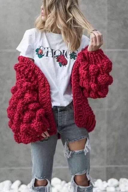 Mel - Crochet Knitted Cardigan