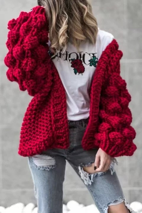 Mel - Crochet Knitted Cardigan