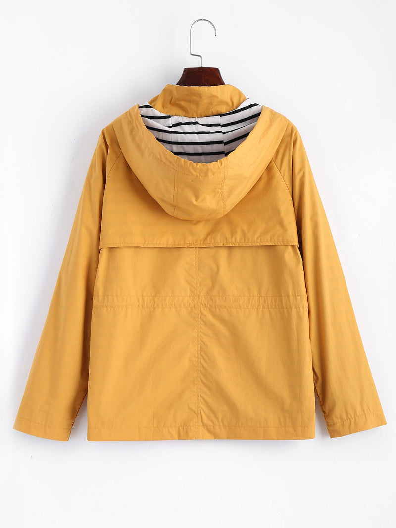 Lorisa - Yellow Hooded Jacket