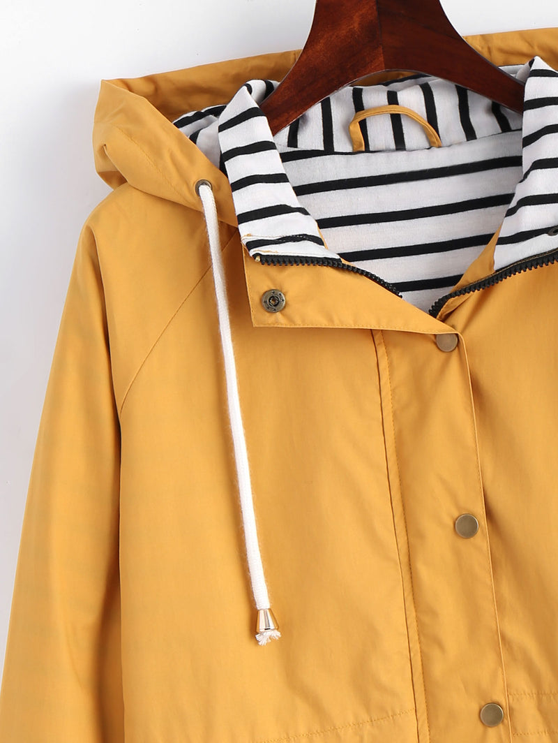 Lorisa - Yellow Hooded Jacket