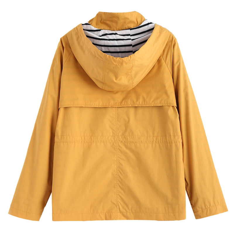 Lorisa - Yellow Hooded Jacket