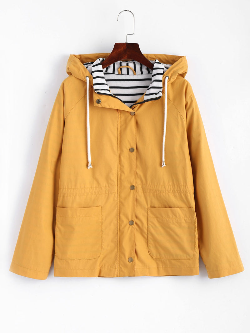 Lorisa - Yellow Hooded Jacket