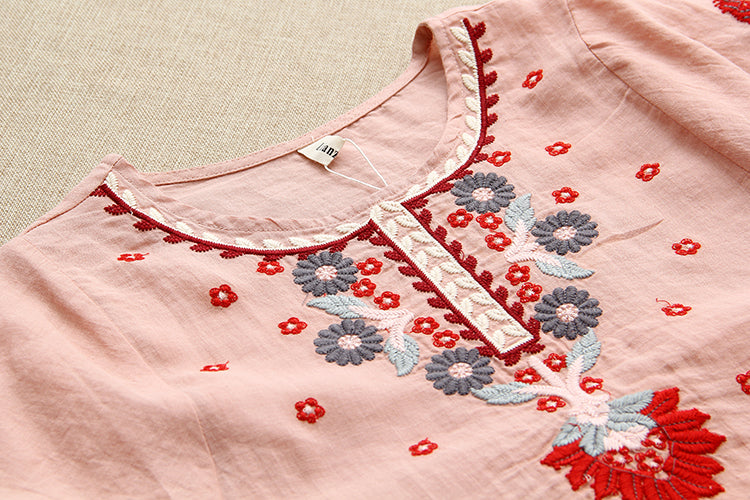 Joan - Ethnic embroidered blouse