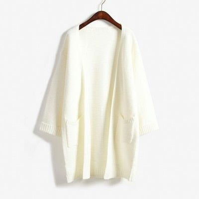 Lanna - Oversized long knitted cardigan