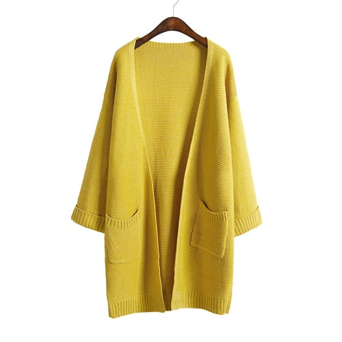 Lanna - Oversized long knitted cardigan