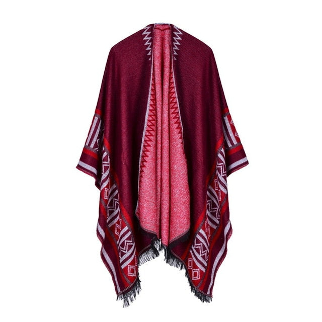 Kalani - Thick stamped poncho