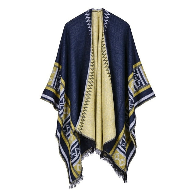 Kalani - Thick stamped poncho