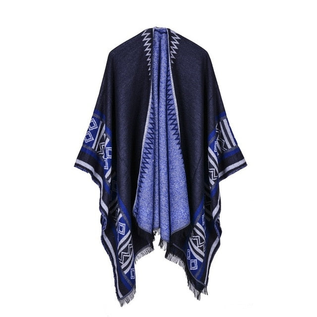 Kalani - Thick stamped poncho