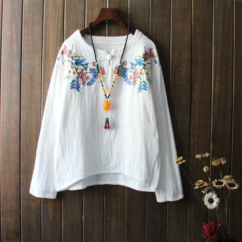 Jorgelina - Ethnic long sleeve blouse