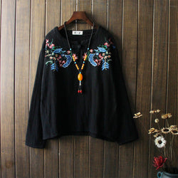 Jorgelina - Ethnic long sleeve blouse