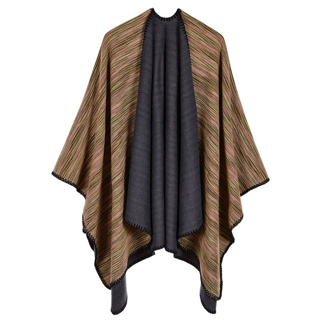 Stacy - Colourful poncho in 8 styles