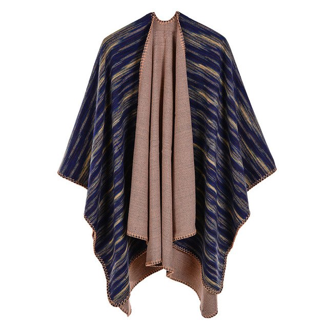 Stacy - Colourful poncho in 8 styles