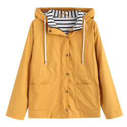 Lorisa - Yellow Hooded Jacket