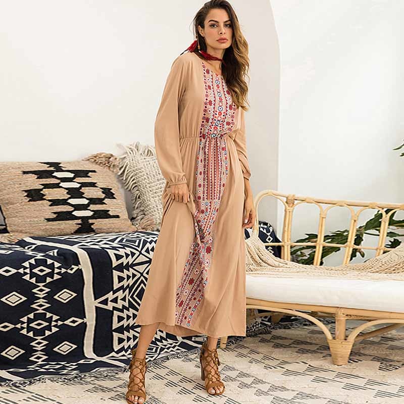 Martina - Long sleeve Autumn Boho Dress