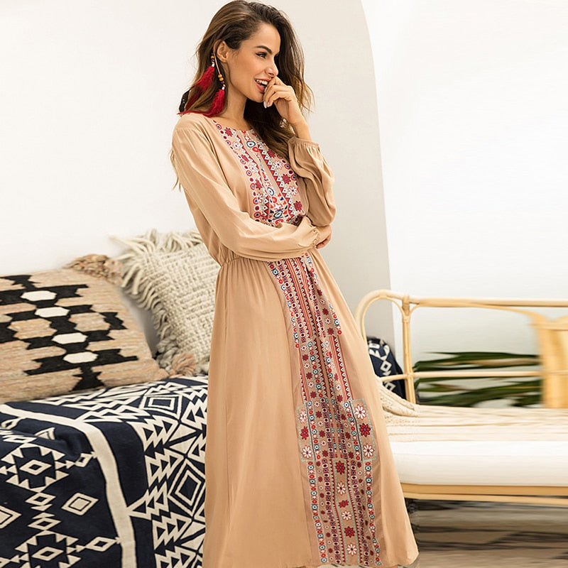 Martina - Long sleeve Autumn Boho Dress