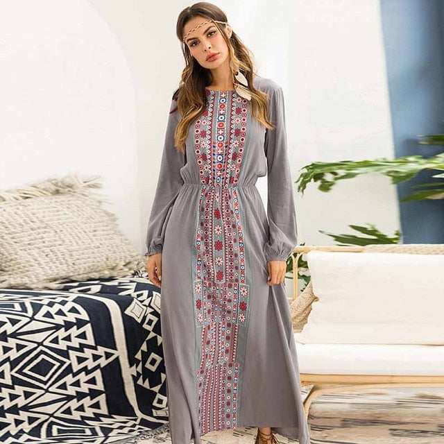 Martina - Long sleeve Autumn Boho Dress