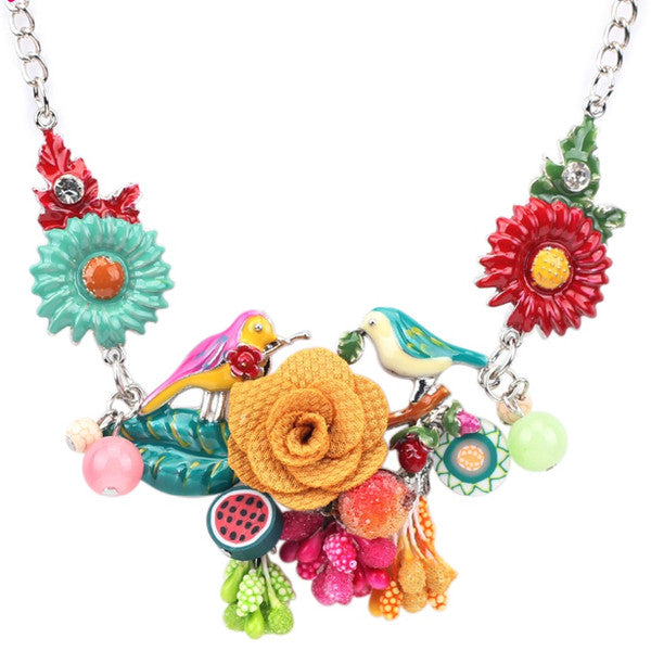 Vintage Flower Necklace