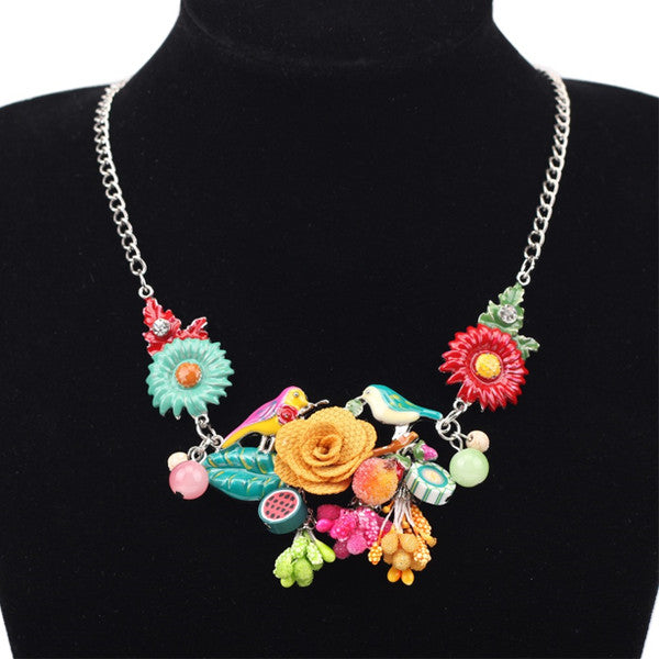 Vintage Flower Necklace