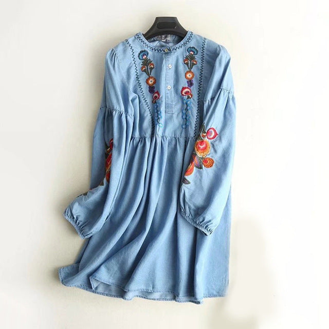 denim poncho dress Pieced Denim Poncho Shorts S/M
