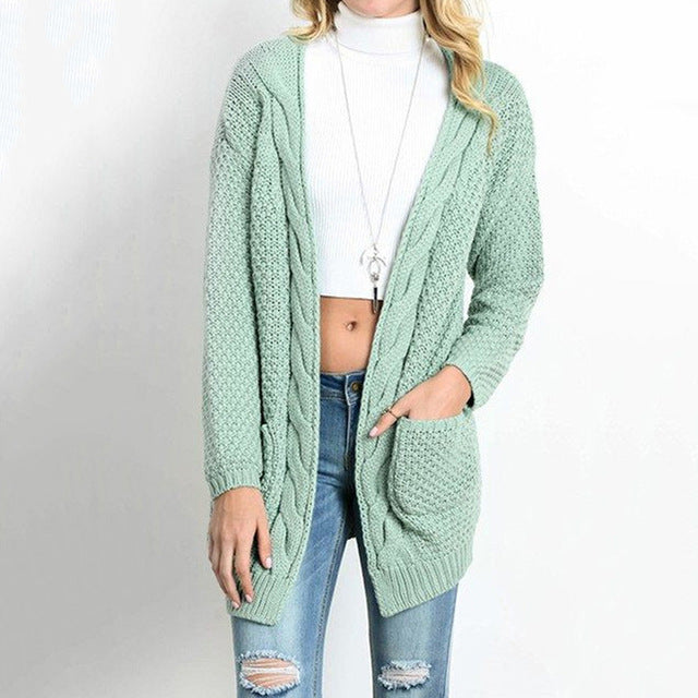 Daria - Long open cardigan (11 colours available)