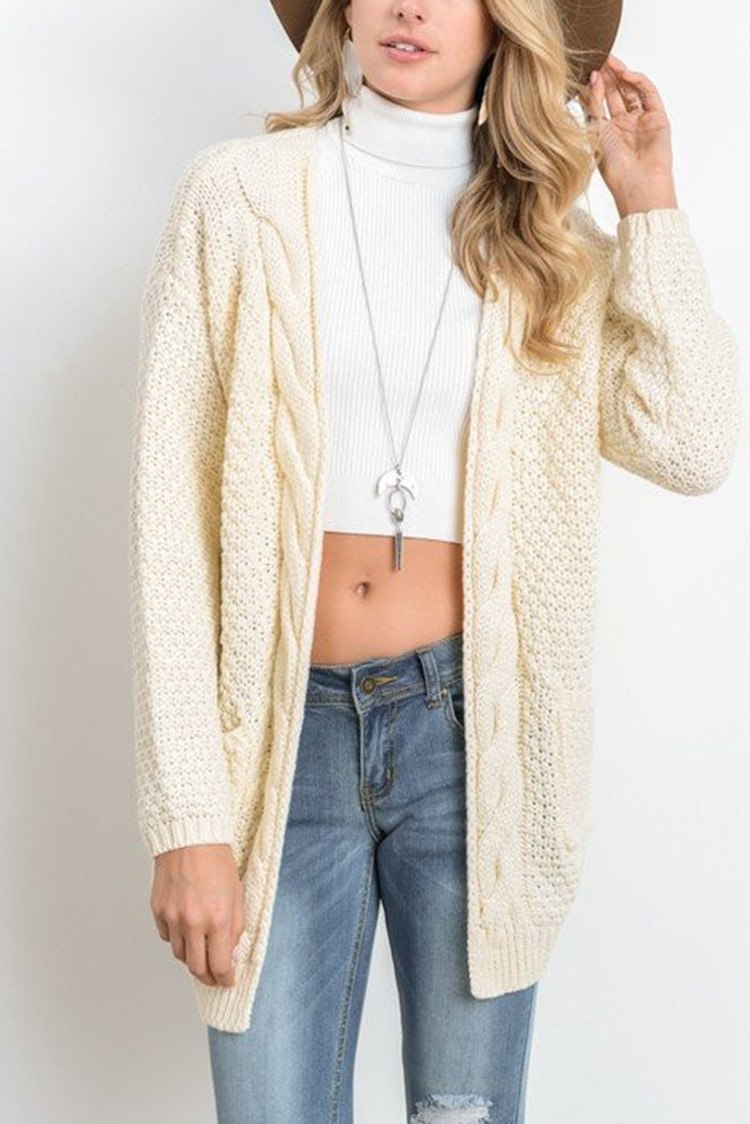 Daria - Long open cardigan (11 colours available)