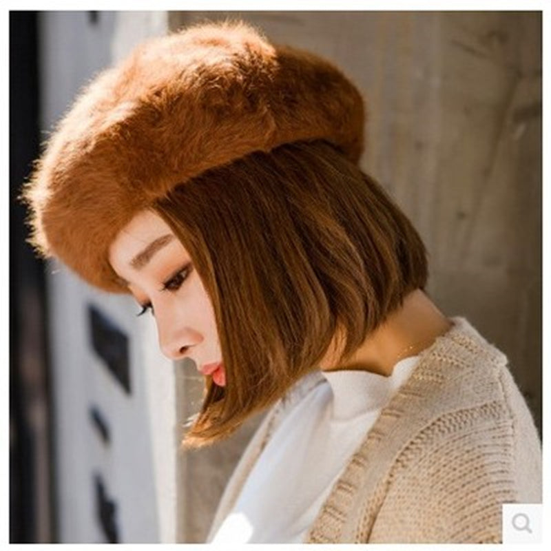 Rabbit Fur Beret – ponchoandsombrero